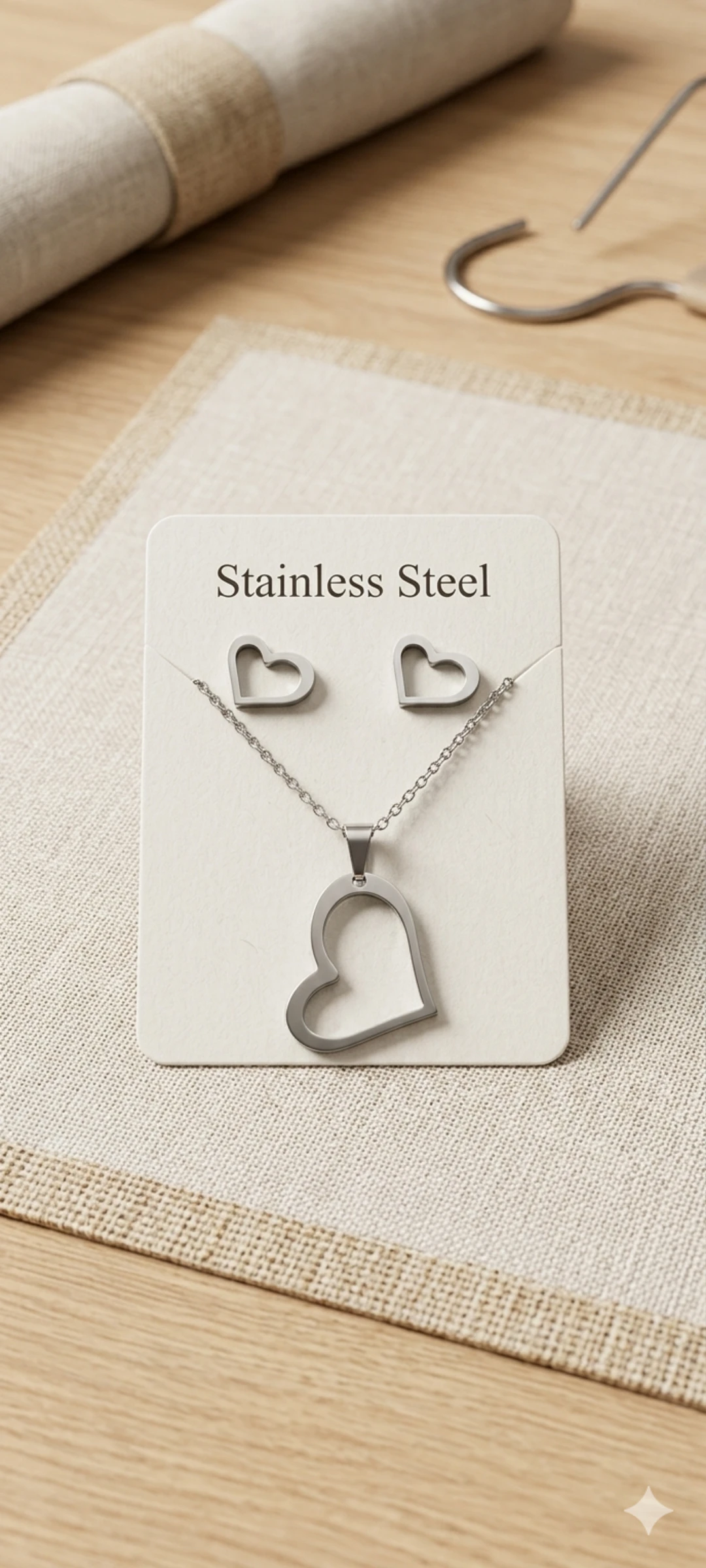 Roestvrij stalen sieraden set – photo 2